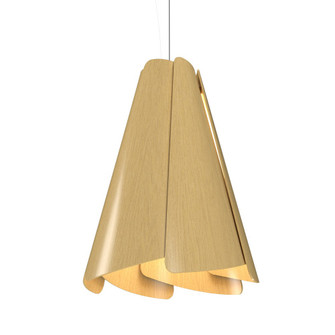 Fuchsia One Light Pendant in Organic Gold (486|136349)