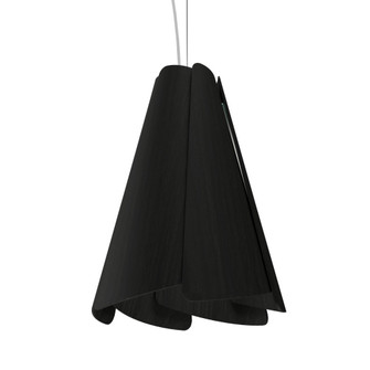 Fuchsia One Light Pendant in Organic Black (486|136346)