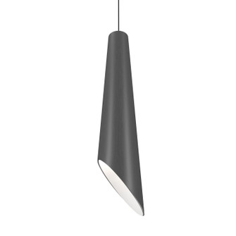 Conical One Light Pendant in Organic Grey (486|127750)