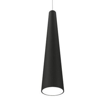 Conical One Light Pendant in Organic Black (486|127646)