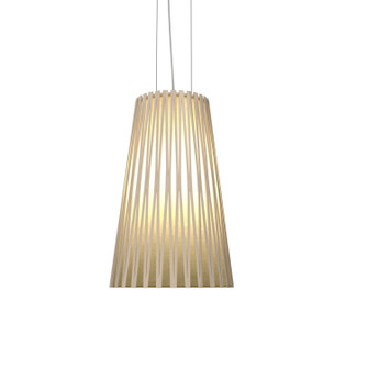 Living Hinges One Light Pendant in Organic Cappuccino (486|124248)