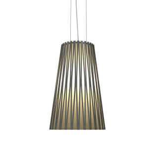 Living Hinges One Light Pendant in Organic Grey (486|123950)