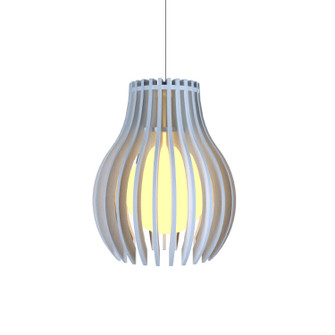 Stecche di Legno One Light Pendant in Organic White (486|123647)