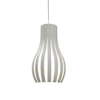 Barrel One Light Pendant in Organic White (486|115347)