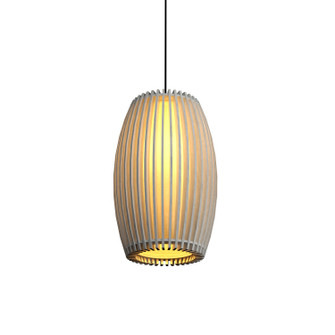 Stecche di Legno Three Light Pendant in Organic White (486|114047)