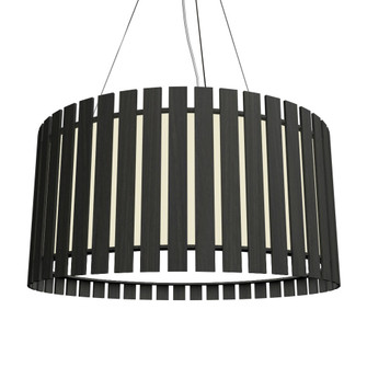 Slatted LED Pendant in Organic Black (486|1096LED46)