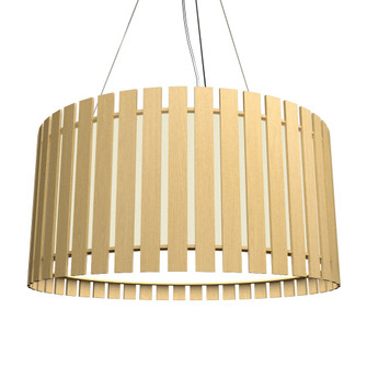 Slatted LED Pendant in Organic Gold (486|1095LED49)