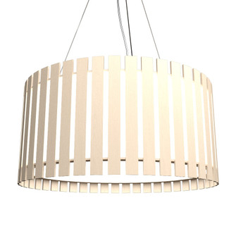 Slatted LED Pendant in Organic Cappuccino (486|1093LED48)