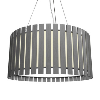 Slatted One Light Pendant in Organic Grey (486|109250)