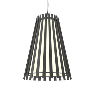 Slatted One Light Pendant in Organic Grey (486|103650)