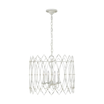 Gardner Four Light Chandelier in Rustic White (454|CC1144RWT)