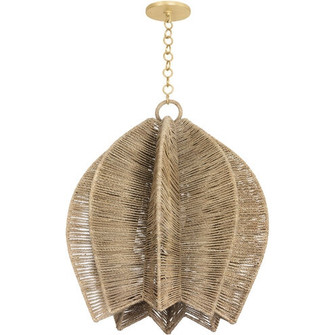 Valatie One Light Pendant in Vintage Gold Leaf (67|F3424VGL)