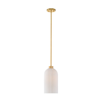 Isla Blanca One Light Pendant in Warm Brass (51|731711322)
