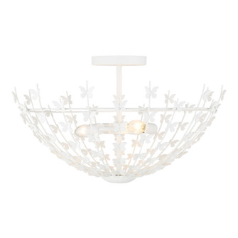 Birch Three Light Semi-Flush Mount in Bisque White (51|64198383)