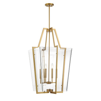 Farell Four Light Pendant in Warm Brass (51|399504322)