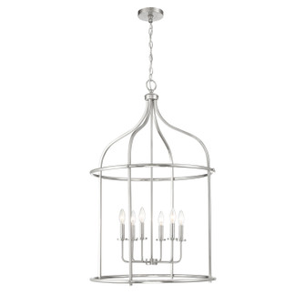 Brookstone Six Light Pendant in Satin Nickel (51|373886SN)