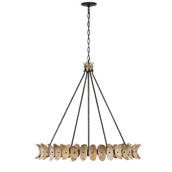 Monarch Eight Light Chandelier in Champagne Mist w/Coconut Shell (51|18124826)