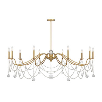 Mariposa Ten Light Chandelier in Warm Brass (51|1750410322)