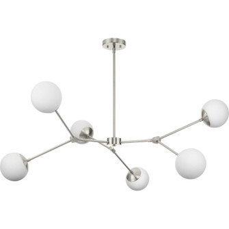 Haas Six Light Chandelier in Brushed Nickel (54|P400378009)