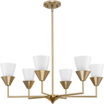 Pinellas Six Light Chandelier in Soft Gold (54|P400372205)