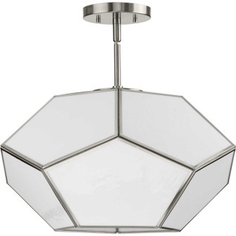Latham Three Light Flush Mount in Brushed Nickel (54|P350261009)
