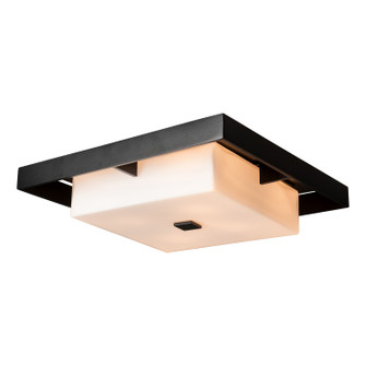 Shadow Box Four Light Outdoor Flush Mount in Coastal Black (39|363102SKT8075GG0785)