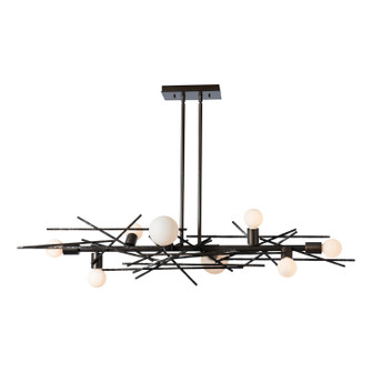 Brindille Eight Light Linear Pendant in Dark Smoke (39|131087SKTMULT07)