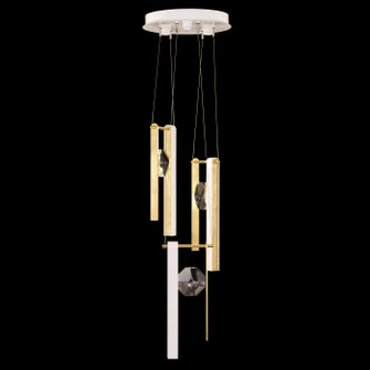Aria LED Pendant in White/Gold Accents (48|1000052333)