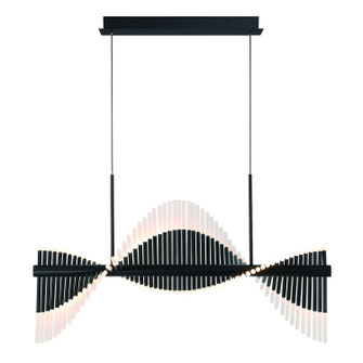 Voltik LED Linear Chandelier in Matte Black (40|47125025)