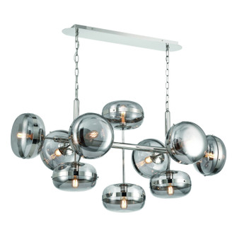 Nottingham Ten Light Chandelier in Nickel (40|37089029)