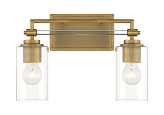 Binsly Two Light Bath Vanity in Antique Noble Brass (7|2642575)