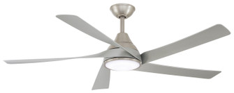 Transonic 56''Ceiling Fan in Brushed Nickel With Silver Blades (15|F765LBNSL)