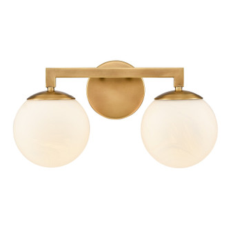 Gillian Two Light Vanity in Natural Brass (45|900812)