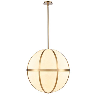 Senter Six Light Pendant in Faux Alabaster (45|632346)