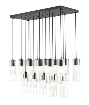 Alton 17 Light Linear Chandelier in Matte Black (224|824P17LMB)