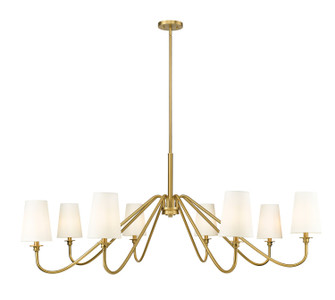 Gianna Eight Light Chandelier in Modern Gold (224|7509860MGLD)