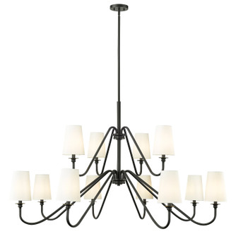 Gianna 12 Light Chandelier in Matte Black (224|75091260MB)