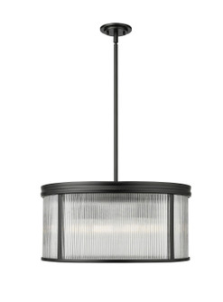 Carnaby Six Light Chandelier in Matte Black (224|7504P24MB)