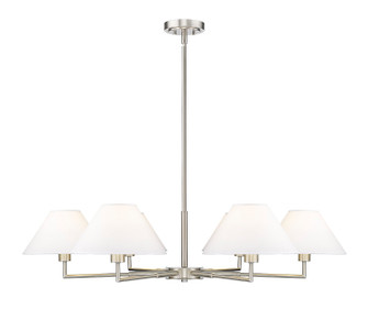 Leila Six Light Chandelier in Brushed Nickel (224|74444RBN)