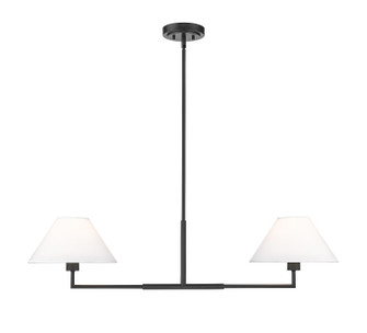 Leila Two Light Chandelier in Matte Black (224|74442LMB)