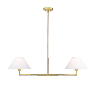 Leila Two Light Chandelier in Luxe Gold (224|74442LLG)