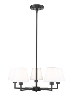 Leila Five Light Chandelier in Matte Black (224|74426RMB)