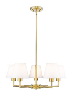 Leila Five Light Chandelier in Luxe Gold (224|74426RLG)