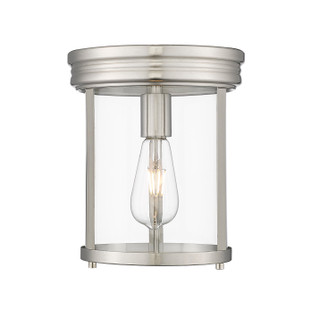 Thayer One Light Flush Mount in Brushed Nickel (224|742F9BN)