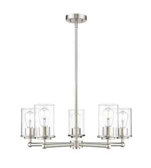 Thayer Five Light Chandelier in Brushed Nickel (224|7425BN)