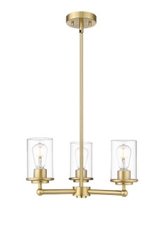 Thayer Three Light Chandelier in Luxe Gold (224|7423LG)