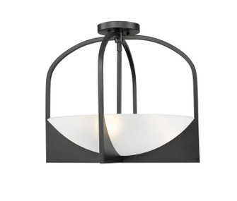 Devon Four Light Semi Flush Mount in Matte Black (224|1947SFSMB)