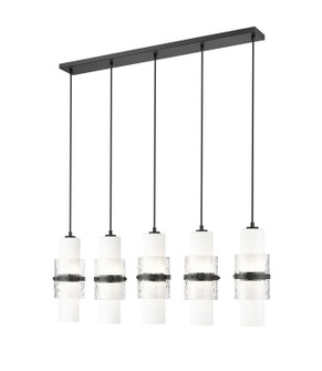 Cayden Five Light Linear Chandelier in Matte Black (224|1946P5LMB)