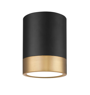 Algar LED Flush Mount in Matte Black + Modern Gold (224|1006F6MBMGLDLED)