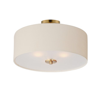 Bongo Three Light Pendant / Semi-Flush Mount in Natural Aged Brass (16|10014OMNAB)